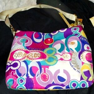 Coach Poppy shoulder/ crossbody bag euc